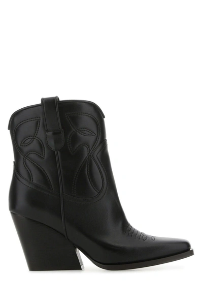 Shop Stella Mccartney Black Alter Mat Ankle Boots