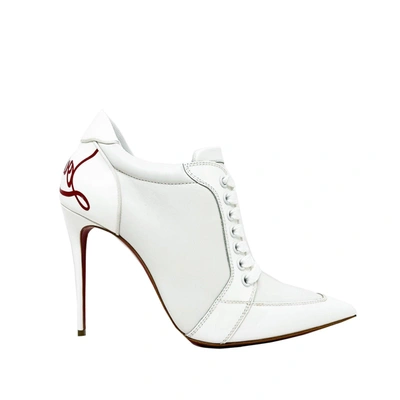 Shop Christian Louboutin Leather Pumps In White
