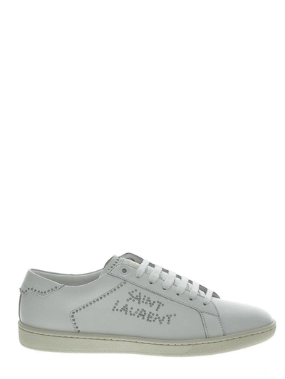 Shop Saint Laurent White Sneakers In Bianco