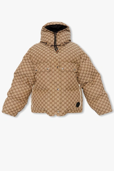 Shop Gucci Down Jacket With Monogram In Default Title