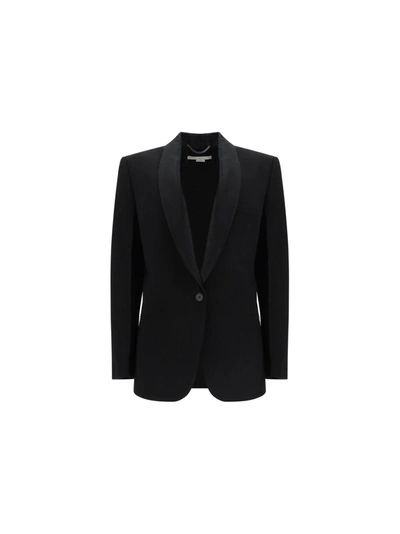 Shop Stella Mccartney Tuxedo Blazer Jacket In Black