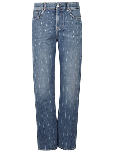 Shop Stella Mccartney Embellished Jeans In Vintage Dark