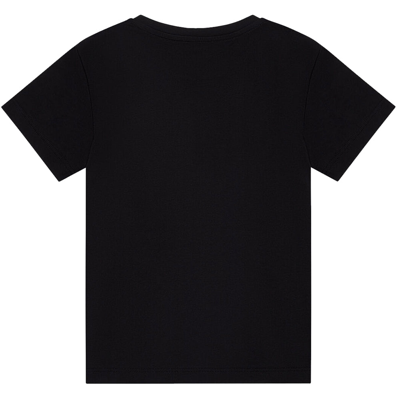 Shop Versace Girls Medusa Embellished Crystal T-shirt In Black