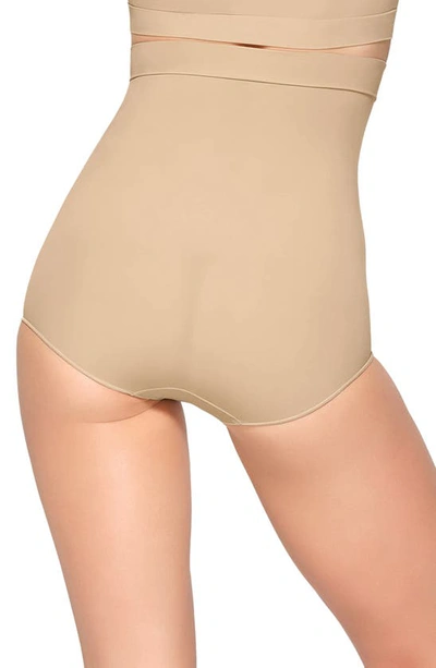 Shop Skims Everyday Sculpt High-waisted Briefs In Clay