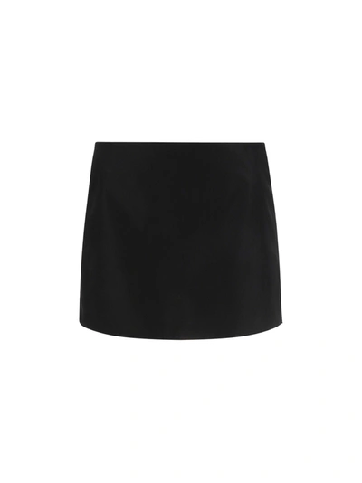 Prada Mini Skirt In Nero