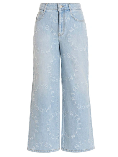 Shop Stella Mccartney Blue Laser Jeans In Light Blue
