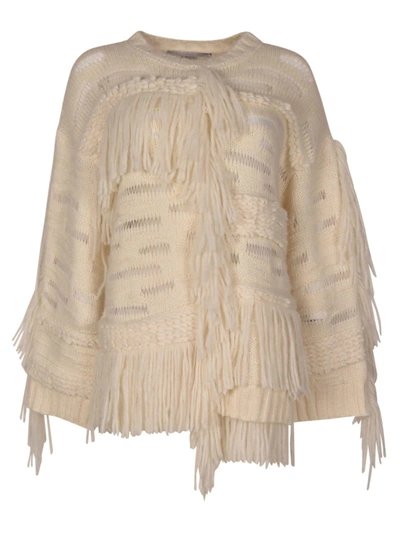 Shop Stella Mccartney Ary Alpaca Texture Knit Sweater In Natural