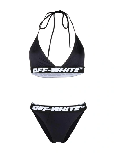 Shop Off-white Logo Band Bikini Black No Color