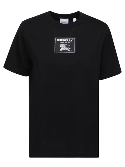 Shop Burberry Prorsum Label Cotton T-shirt In Black