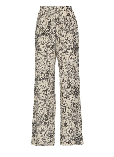 Shop Golden Goose Brittany Trousers In Bone White/black