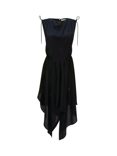 Shop Jw Anderson J.w. Anderson Panelled Sleeveless Dress In Navy