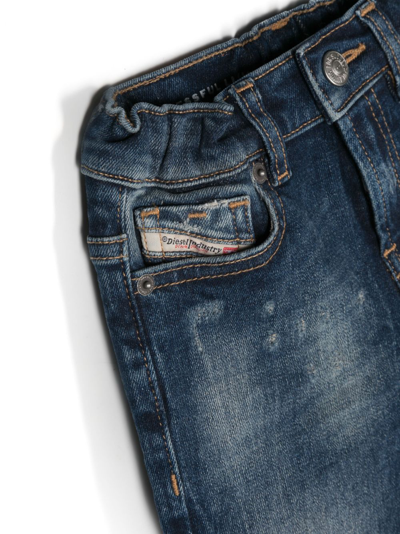 Shop Diesel Gale Washed Jeans In Blue