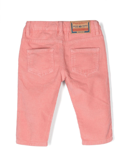 Shop Diesel D-gale-b Corduroy Trousers In Pink