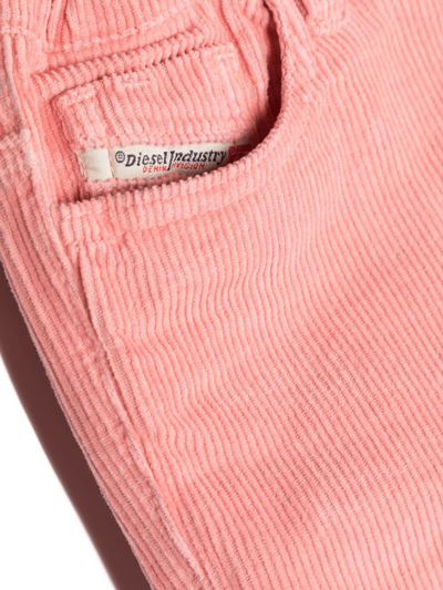 Shop Diesel D-gale-b Corduroy Trousers In Pink