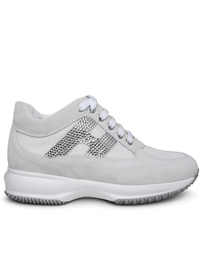 Hogan Interactive H-strass Sneakers In Bianco | ModeSens