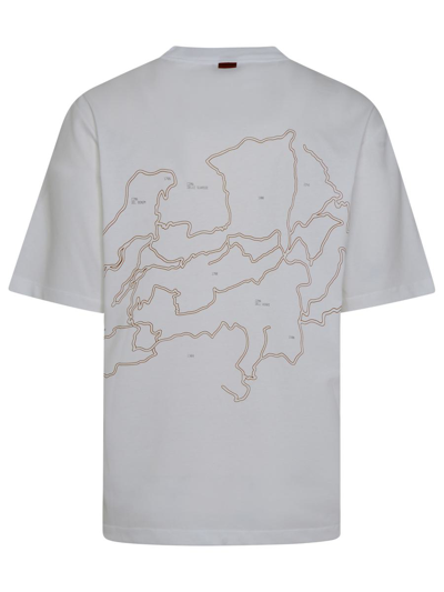 Shop Ermenegildo Zegna Zegna White Cotton T-shirt