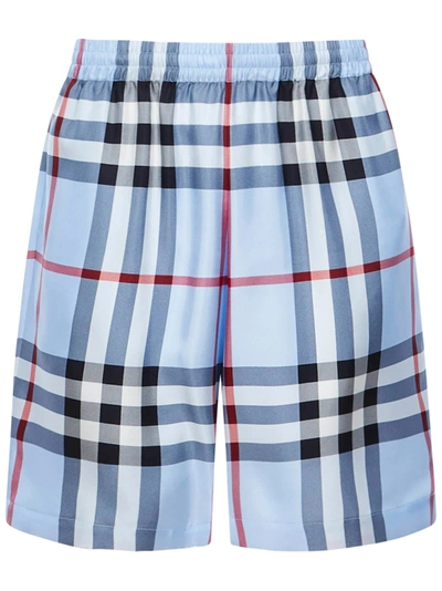 Burberry shorts hotsell blue