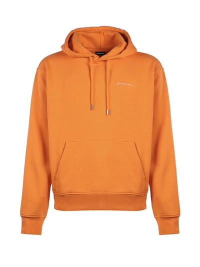 Shop Jacquemus Sweatshirt In Cotton In Orange