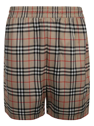 Shop Burberry Check Shorts In Archive Beige Ip Chk