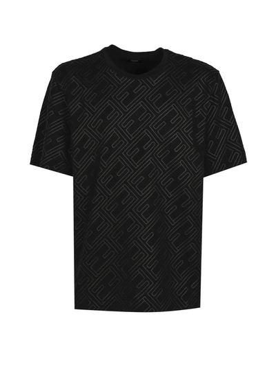 Shop Fendi T-shirt With Ff Motif In Black