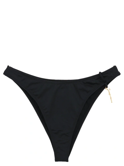 Shop Jacquemus Le Bas De Maillot Signature Bikini Briefs In Black
