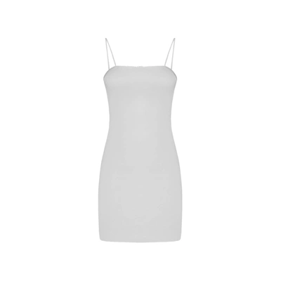 Shop Fendi Logo Mini Dress In White