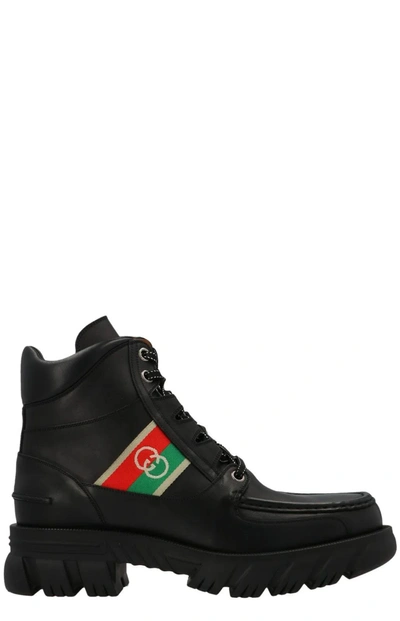 Shop Gucci Ankle Boots With Interlocking G In Default Title