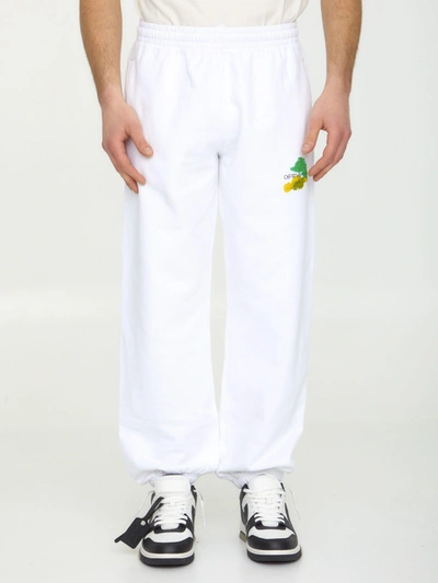 Shop Off-white Brush Arrows Track Pants In White Multi