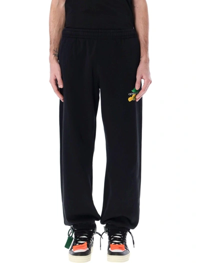 Shop Off-white Brush Arr Sweatpants In Black Multi