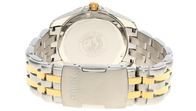 Pre-owned Citizen Eco-drive Black Dial Two Tone S-steel Men's Watch Bm6814-58e