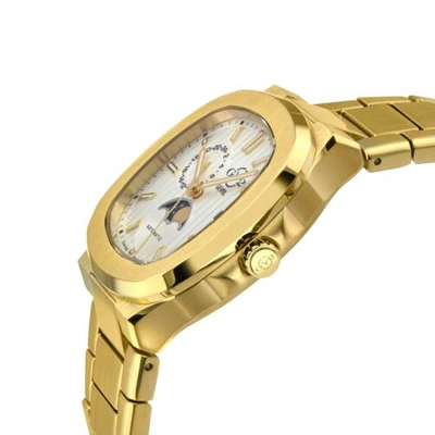 Pre-owned Gv2 By Gevril Men's 18402b Potente Moon Phase Swiss Automatic Sellita Ipyg Watch