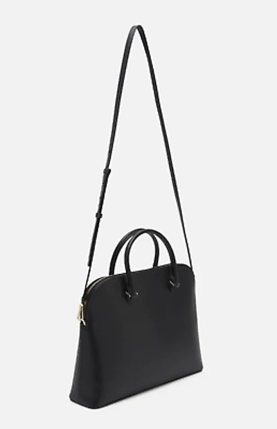 Pre-owned Kate Spade Work Tote Laptop Womens Black Large Spencer Leather 15in Crossbody
