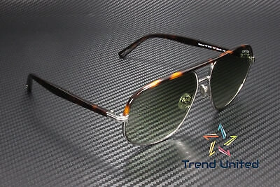 Pre-owned Tom Ford Ft1019 14p Metal Light Ruthenium Gradient Green 59 Mm Men's Sunglasses