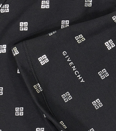 Shop Givenchy Logo Cotton-blend Skirt In Black