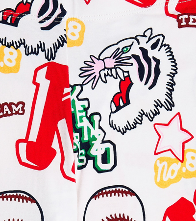 Kenzo Graphic-print Elasticated-waistband Leggings In Multicoloured