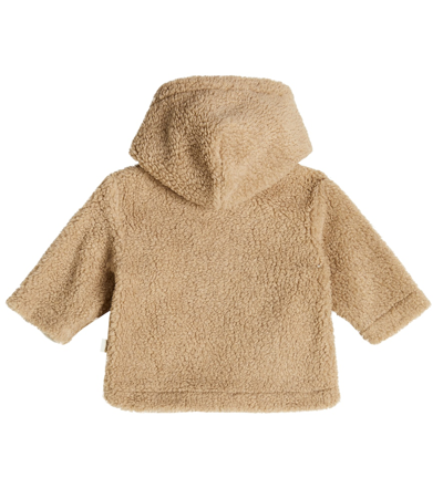Il Gufo Baby Faux Shearling Coat In Beige
