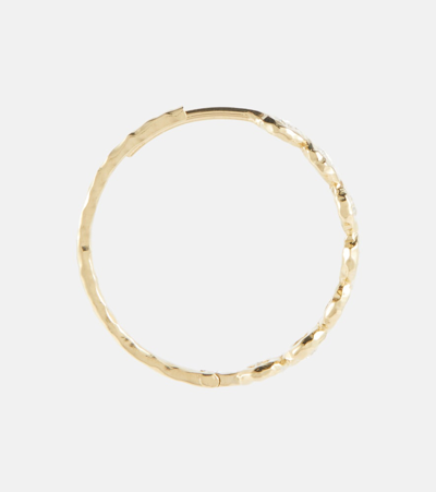 Octavia Elizabeth Edith 18kt Gold Hoop Earrings With Diamonds In Gold
