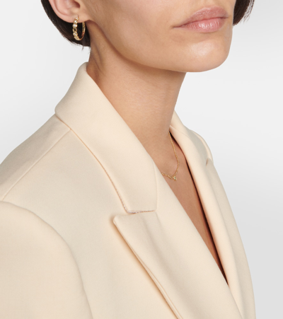 Octavia Elizabeth Edith 18kt Gold Hoop Earrings With Diamonds In Gold