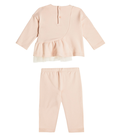 Il Gufo Baby Sweatshirt And Sweatpants Set In Pink