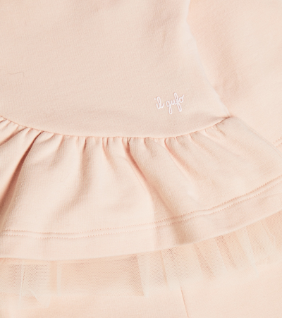 Il Gufo Baby Sweatshirt And Sweatpants Set In Pink