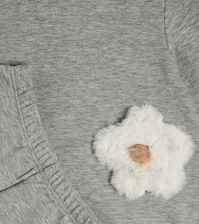 Il Gufo Baby Sweatshirt And Sweatpants Set In Grey