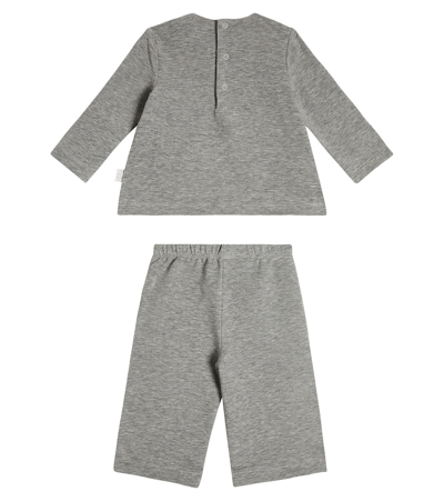 Il Gufo Baby Sweatshirt And Sweatpants Set In Grey