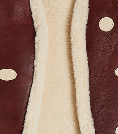 Donsje Caro Leather Vest In Brown