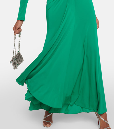 Rabanne Chain-embellished Jersey Maxi Dress In Black