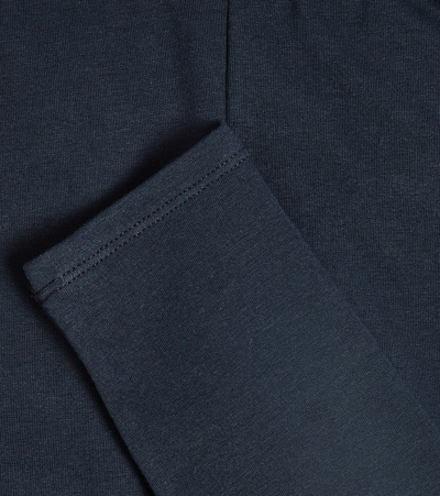 Il Gufo Cotton-blend Leggings In Blue