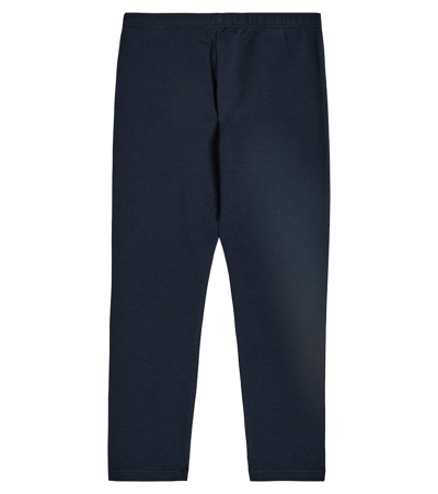 Il Gufo Cotton-blend Leggings In Blue