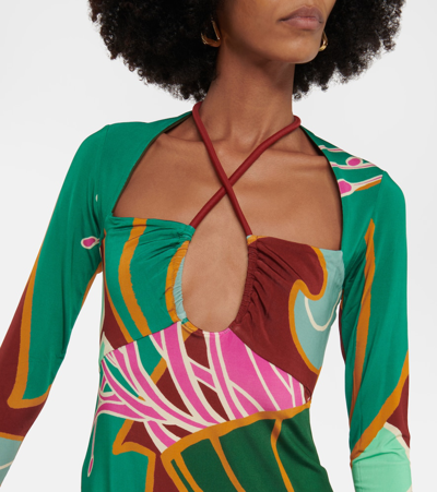 Shop Johanna Ortiz Printed Maxi Dress In Multicoloured