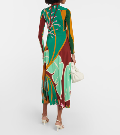 Shop Johanna Ortiz Printed Maxi Dress In Multicoloured