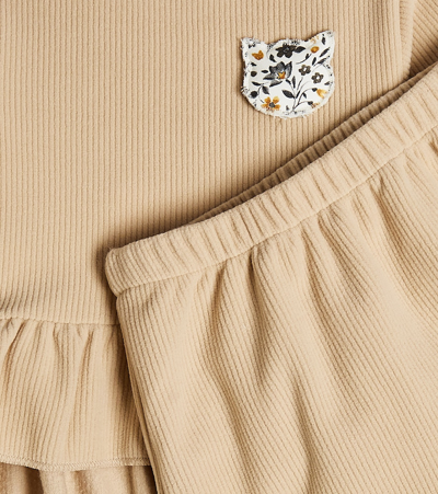 Il Gufo Baby Set Aus Top Und Leggings In Beige