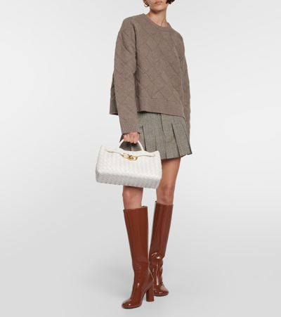 Bottega Veneta Women's Pointed Toe High Heel Boots In Brown